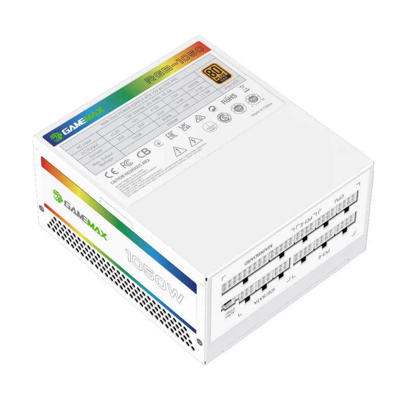 ALIMENTATION GameMAX ATX RGB-1050 PRO Modulaire Blanc_04.webp