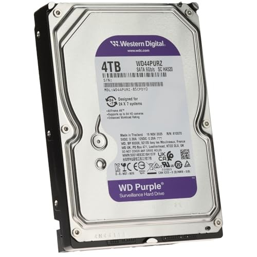 Disque Dur 4.0TB 3.5 SATA III 128MB * WD Purple WD44PURZ