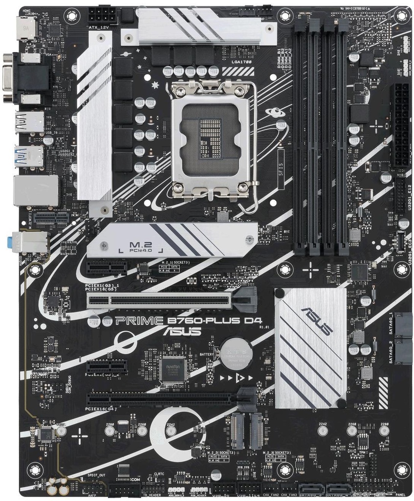 CM ASUS PRIME B760-PLUS D4 (s1700) 4DDR4 M.2/SATA VGA/HDMI/DP 2.5GbE 