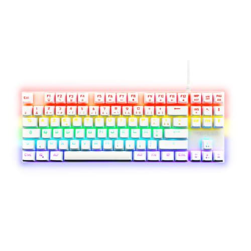 THE G-LAB KEYZ-MERCURY-W CLAVIER GAMING Mécanique TKL Blanc