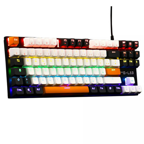 [BS_KEYZ_MERCURY_C] THE G-LAB KEYZ-MERCURY-C CLAVIER GAMING Mécanique TKL Rainbow