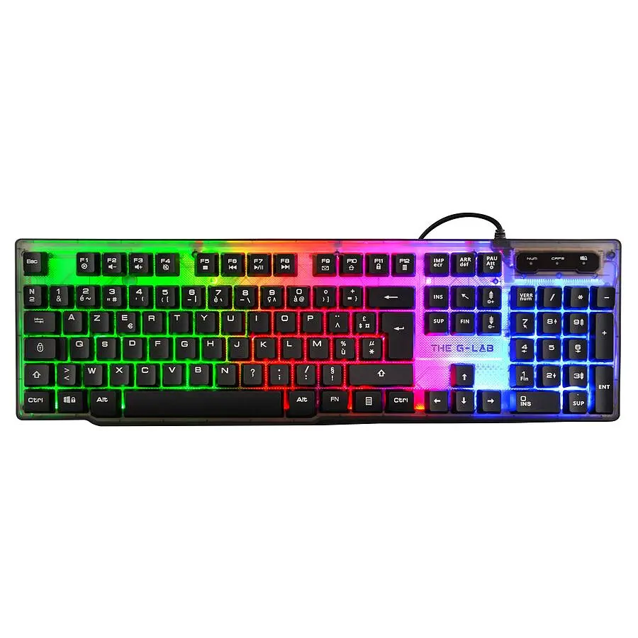 THE G-LAB KEYZ-NEON/FR CLAVIER LUMINEUX RGB USB