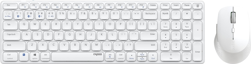 [RAPOO_CLA_14297] RAPOO 9700M Kit ultra-slim ss fil multimode, clavier ss fil+souris W