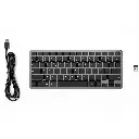 BLUESTORK BS-KB-MINI-R-FR CLAVIER Compact USB+Bluetooth PC * Gris