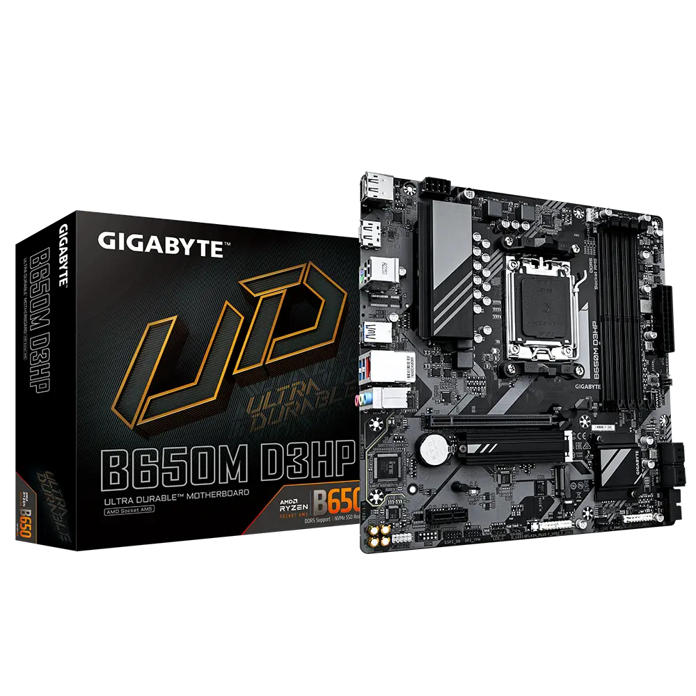 [CMB650MD3HPGIG] CM GIGABYTE B650M D3HP (sAM5) 4*DDR4 7600 PCIE HDMI/DP mATX