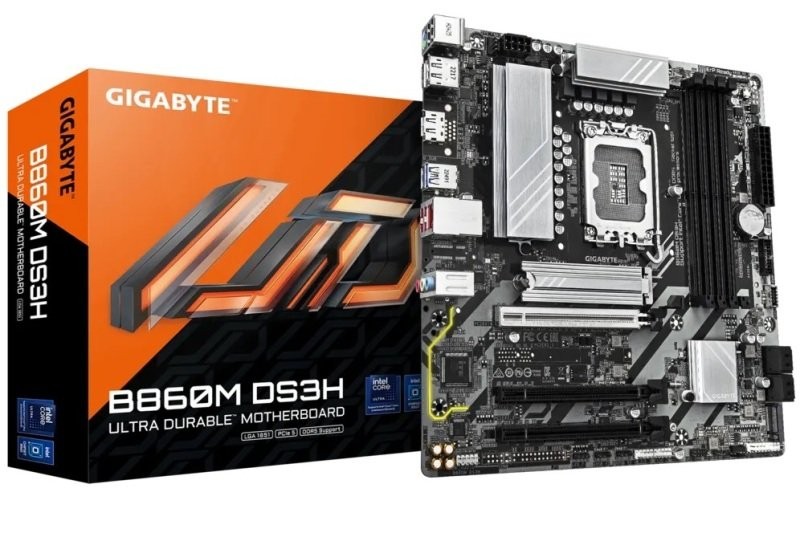 [CM_GIG_B860M_DS3H] CM GIGABYTE B860M DS3H (s1851) 4DDR5 PCIe5.0 2xM.2 HDMI/2DP 2.5GbE mA