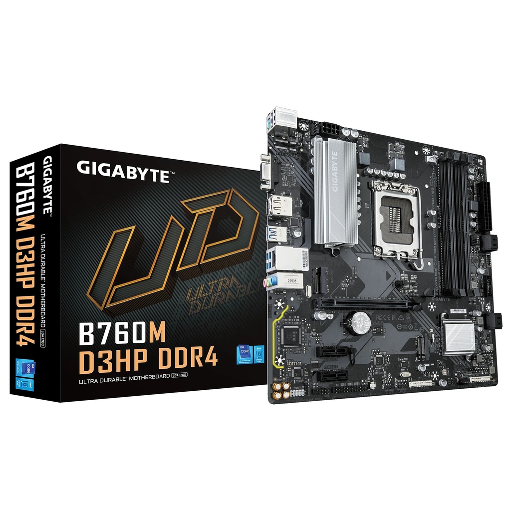 [CMB760M] CM GIGABYTE B760M D3HP s1700 4*DDR4 5333MHz VGA/HDMI/DP mATX