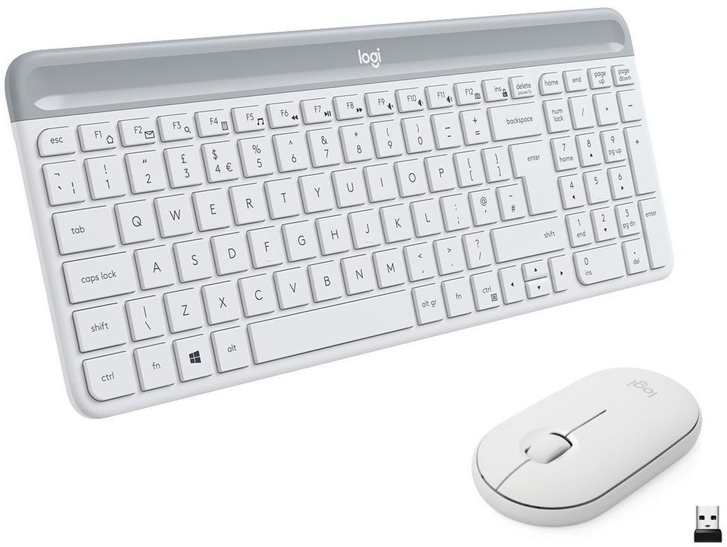 PACK CLAVIER/SOURIS Slim Wireless MK470 BLANC