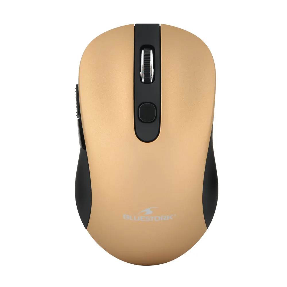 [BS_M_WL_OFF60_GOLD] BLUESTORK M-WL-OFFICE60 * SOURIS 2.4Ghz 6 BOUTONS s/fil * Gold