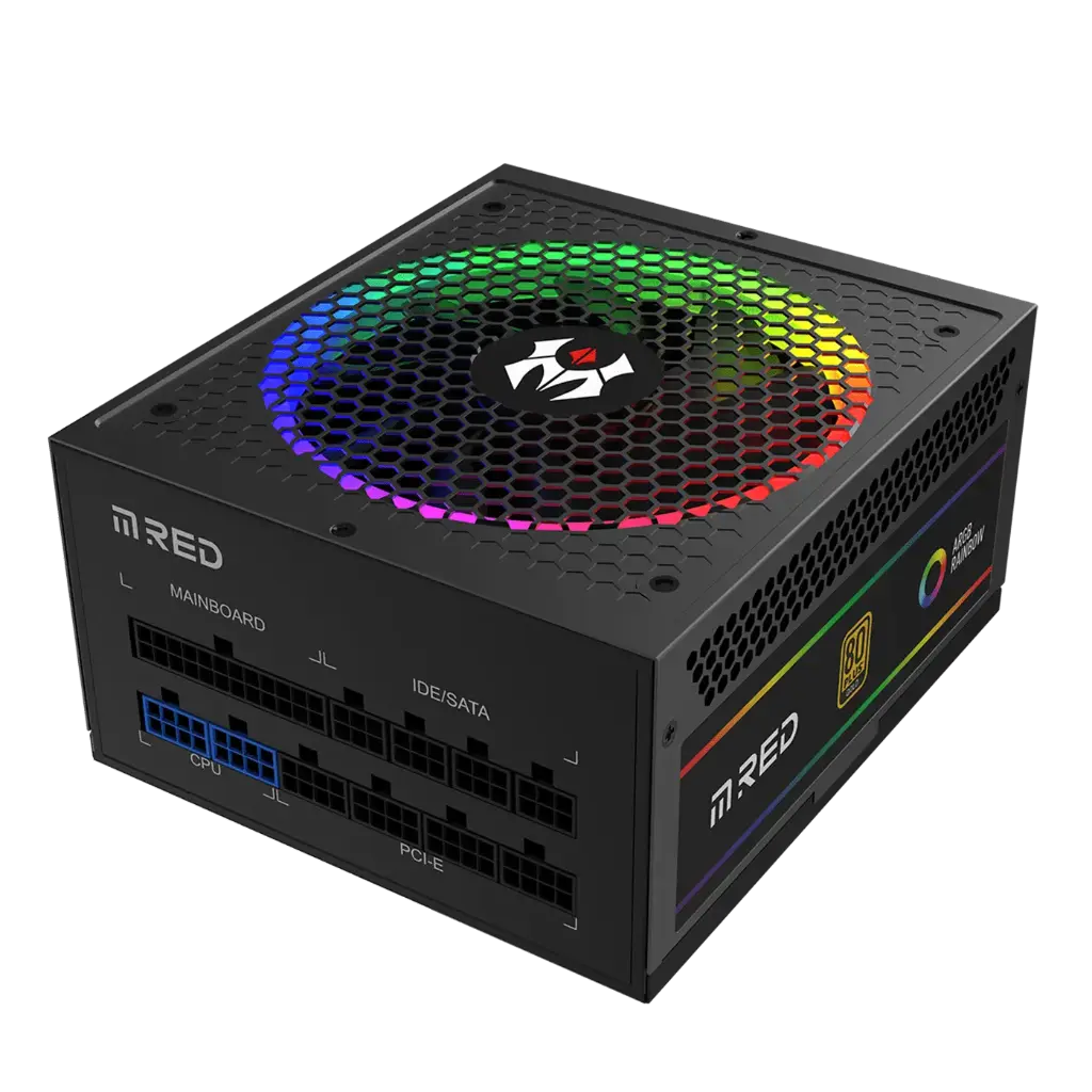 [ALIM_MRED_850W] ALIMENTATION M.RED ATX 850W 80+Gold F.Mod/RGB MRR-850A Noir