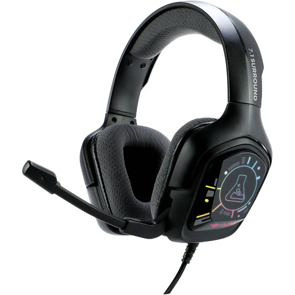 THE G-LAB KORP COBALT 7.1 EX Casque GAMING Surround 7.1 RGB PC/PS4