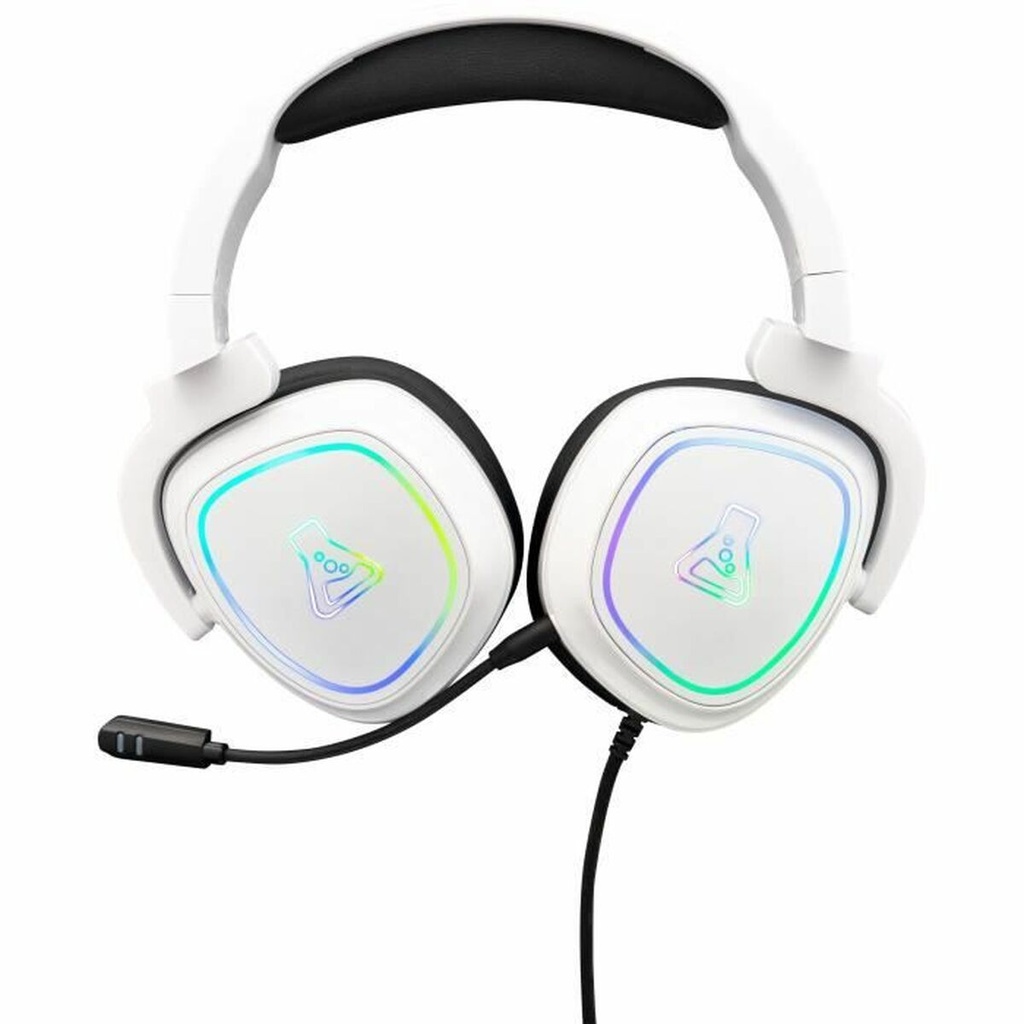 THE G-LAB KORP-RADIUM-WH Casque Gaming RGB PC/PS4/XBox * Blanc