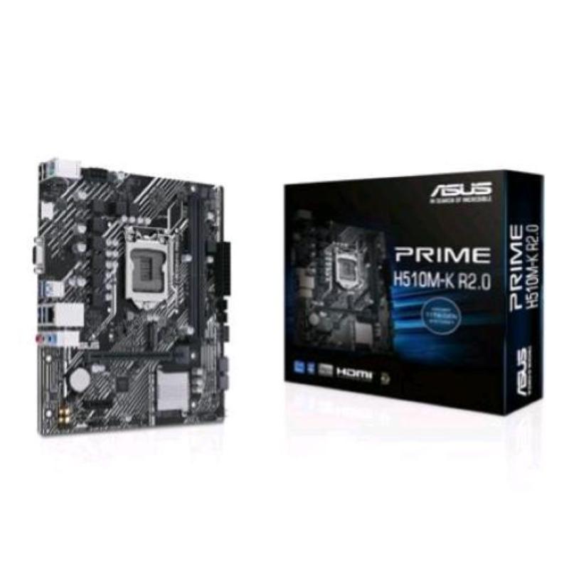 [CM_ASUS_H510M_K-R2] Asus PRIME H510M-K R2.0 Intel H470 1200 Micro ATX 2 DDR4 VGA HDMI 1x M.2