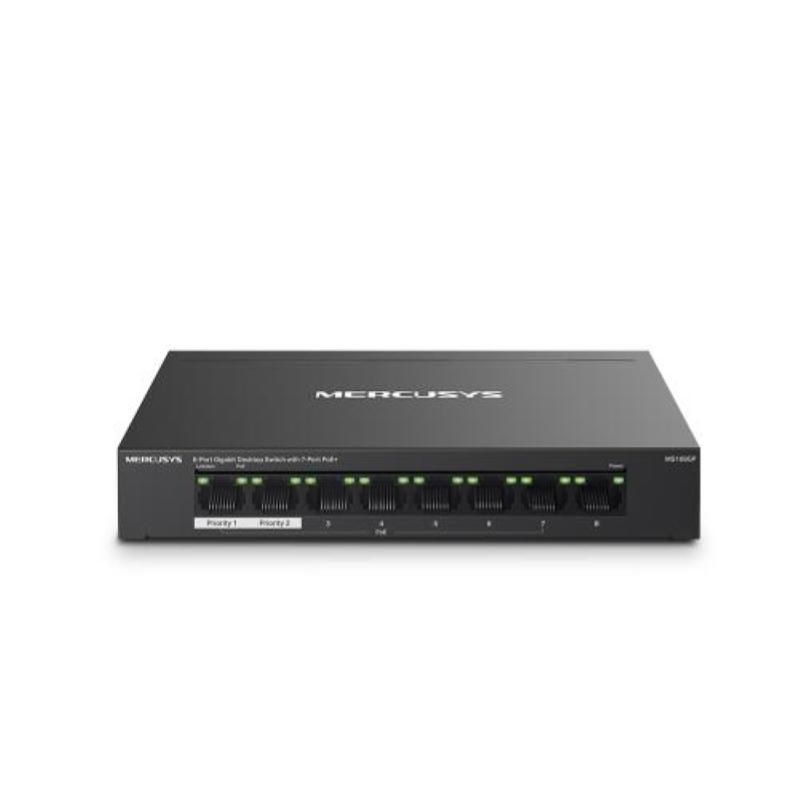Mercusys MS108GP Switch 8 Ports GbL 7xPoE+ Metal