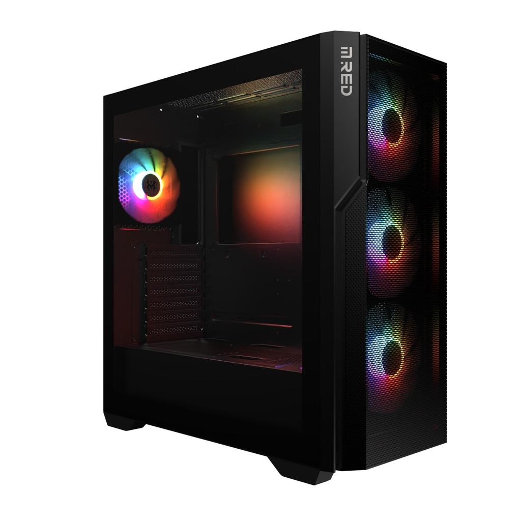 [BT_M.RED_01502226] BOITIER M.RED Raven Black-MT/ss Alim/ATX