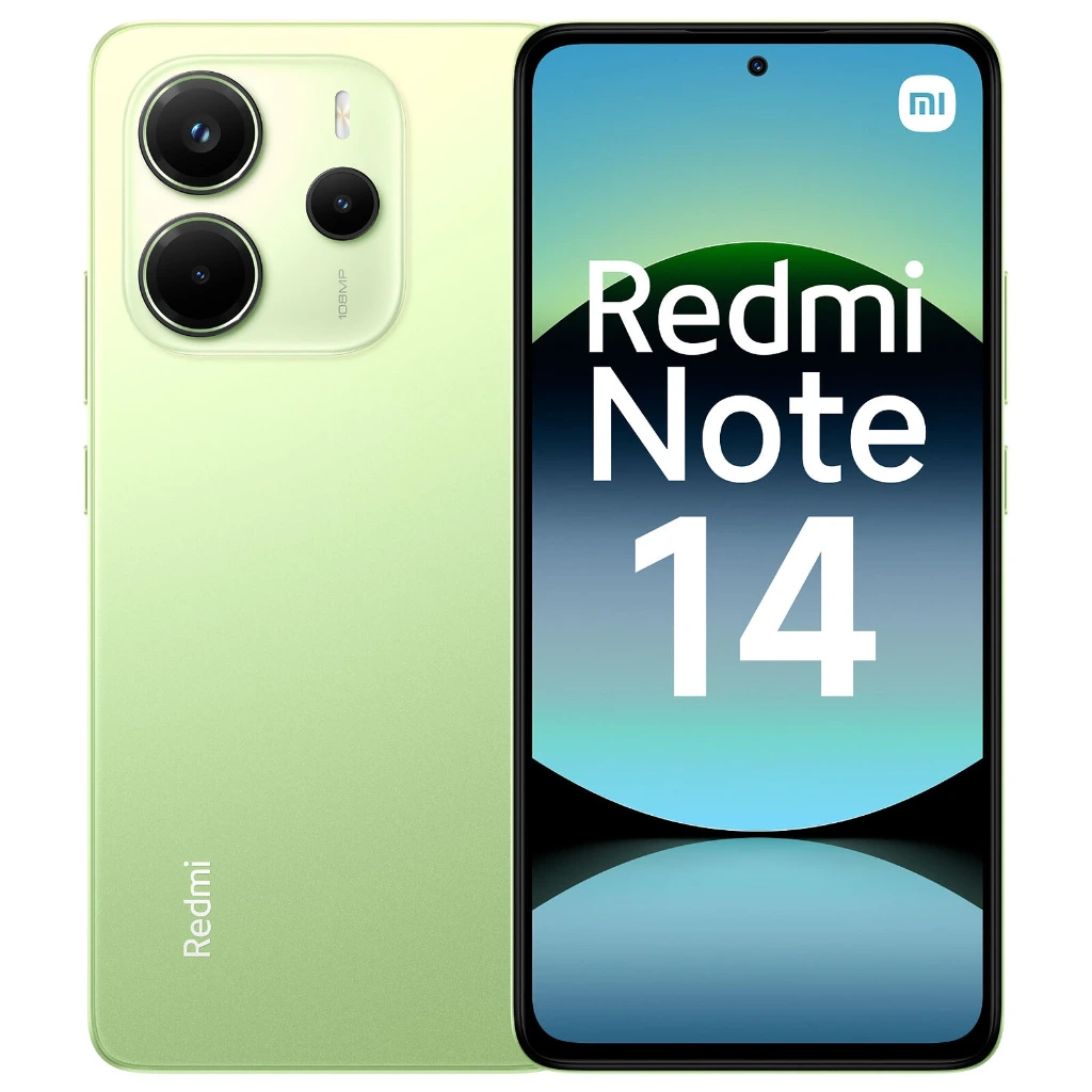 XIAOMI Redmi Note 14 4G 6,67 8/256Go • Lime Green (TCP 14€ incl.)
