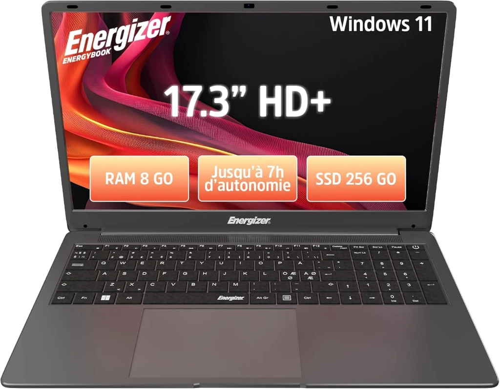 [POR_ENE_L17N4182AZ] ENERGIZER Laptop L17-N41-82AZ 17,3 HD+ Cel. J4125 8/256Go W11