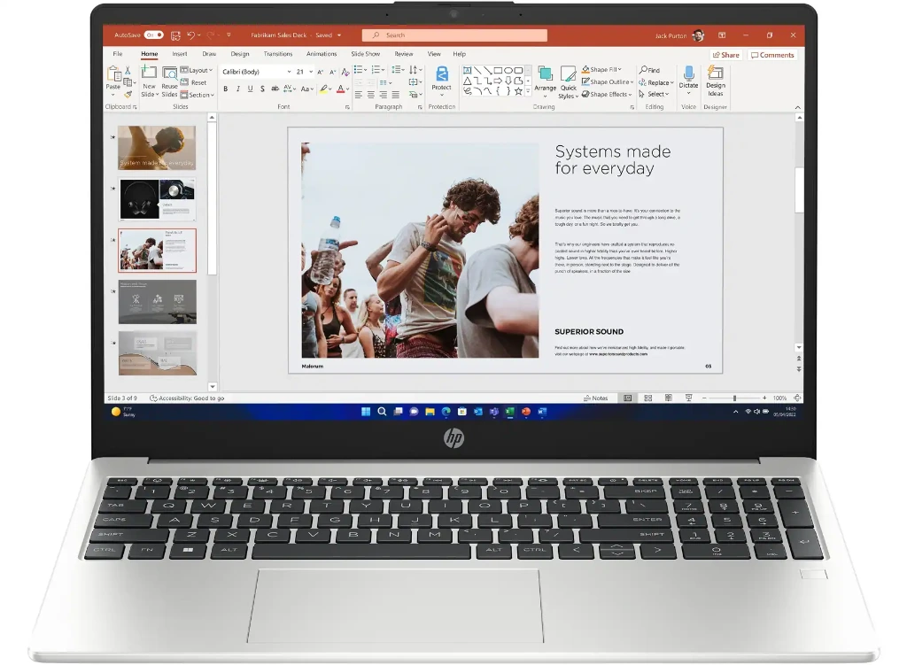 HP 255 G10 [AK9V8AT] 15,6 FHD Ryzen 3 7330U 8/256Go NVMe W11 * Gris