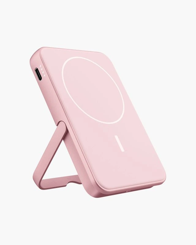 FRESH N REBEL - Magnet Wireless Powerbank 5000 mAh - Pastel Pink