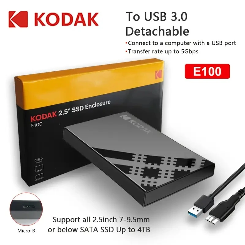 [RACK_EKACE100] KODAK E100 Boitier EXT. USB3.0 pour HDD/SSD 2,5 SATA * EKACE100