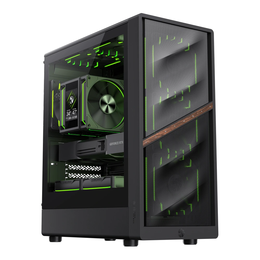 BOITIER GameMAX AERIS 330 MB Gaming MT/sans ALIM./M-ATX * Black