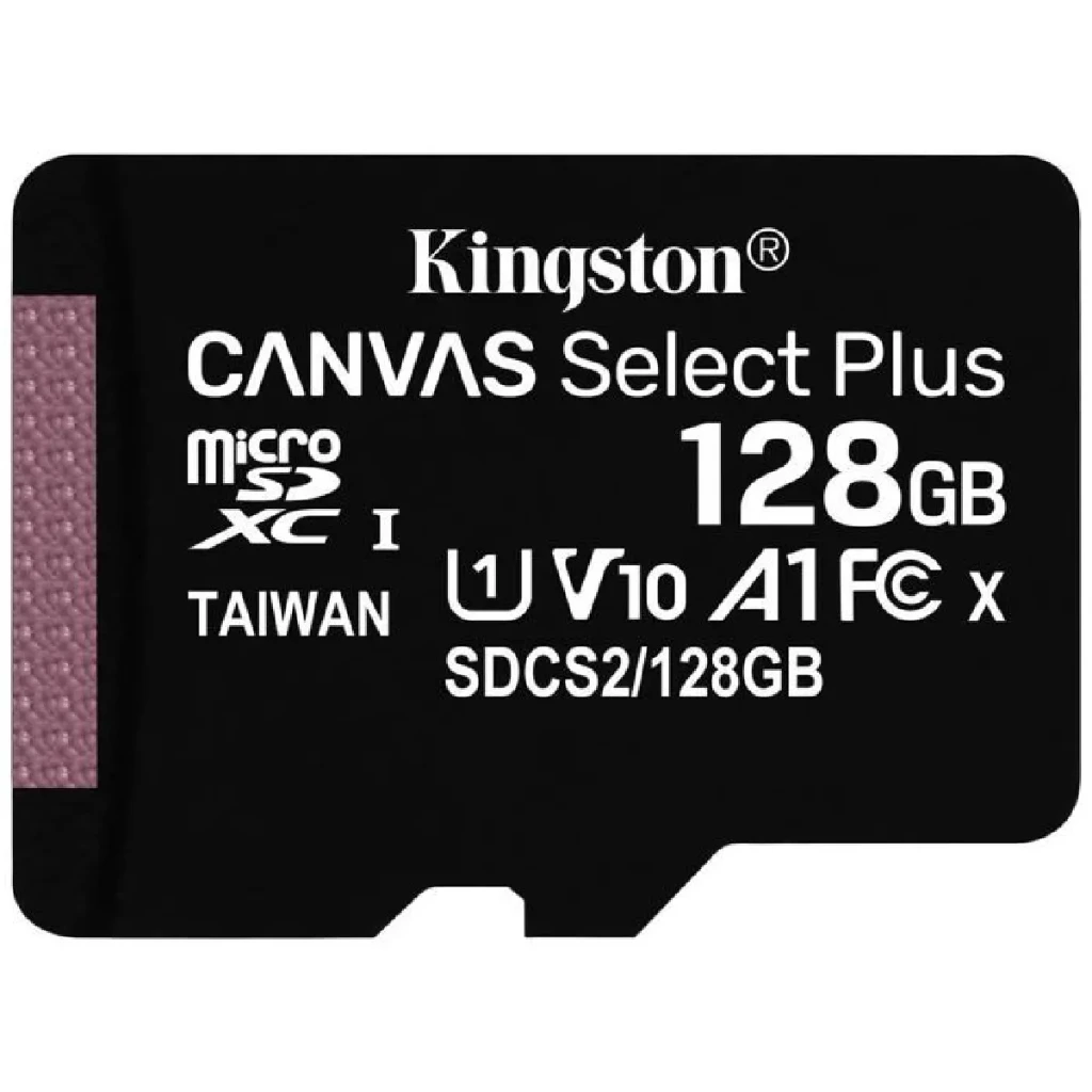 MicroSD 128Go Kingston UHS-I Canvas Select+ c10 U1 * TCP 3.40€ incl.