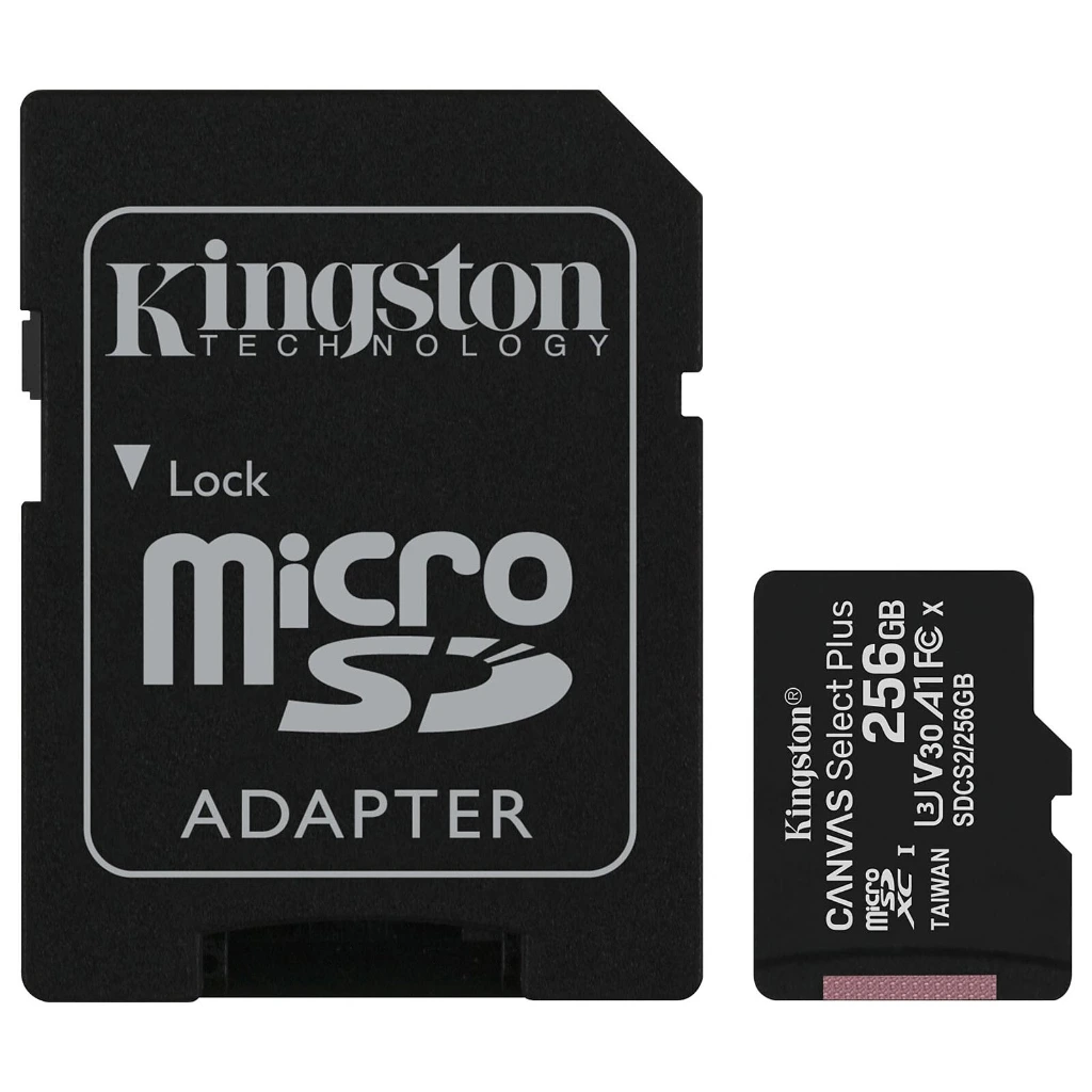 [SD_MICRO_256_KIN_C] MicroSD 256Go Kingston UHS-I Canvas Select+ c10 U3 * TCP 4.00€ incl.