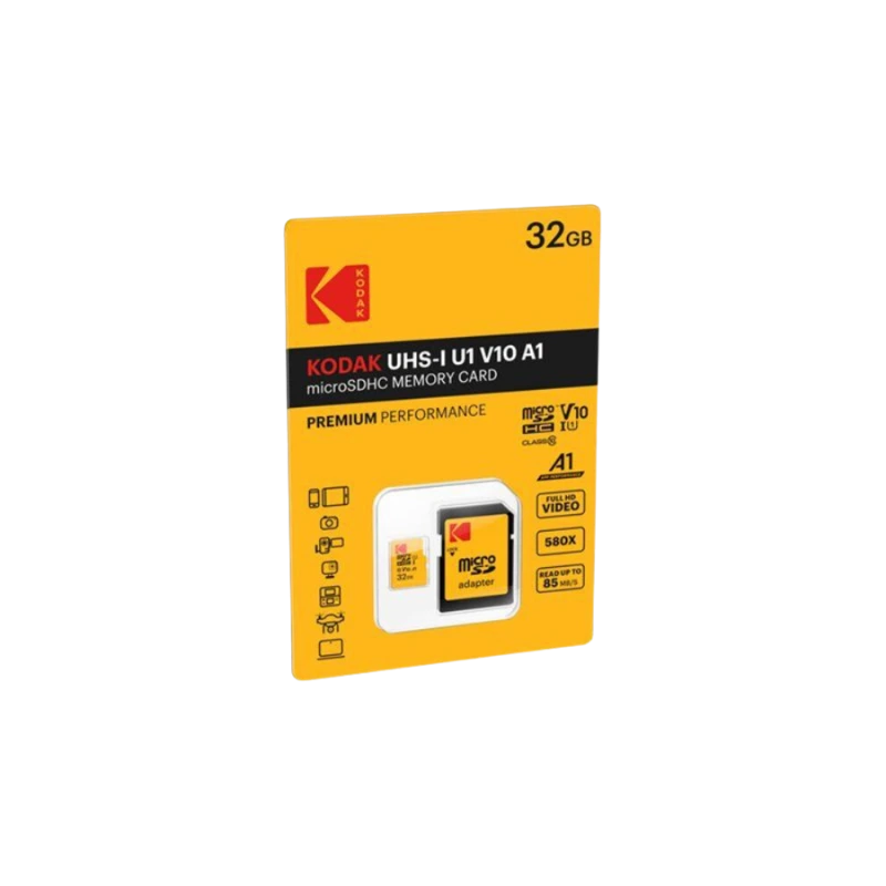 [SD_MICRO_32G_KODAK] MicroSD 32Go KODAK HC UHS-I U3 V30 c10 * TCP 2.00€ incl.