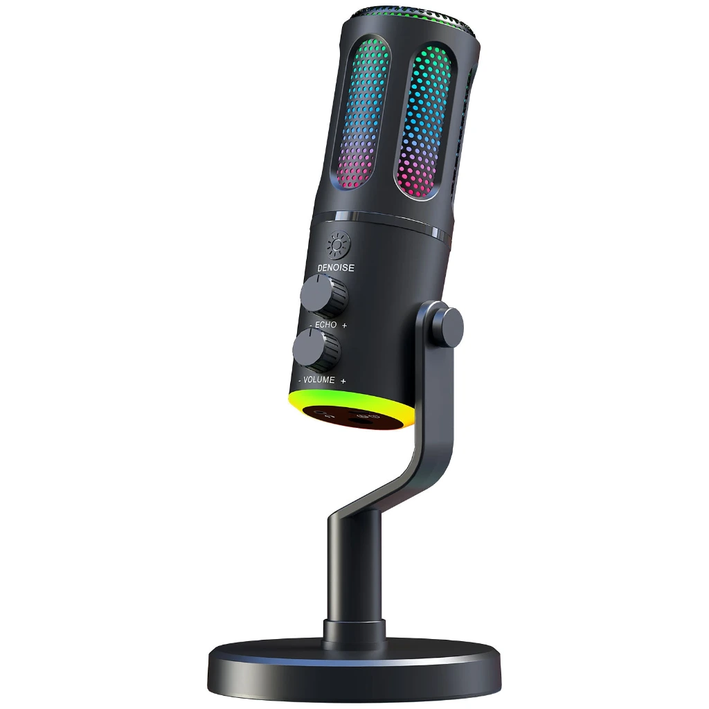 [BS_K_MIC_NEON] THE G-LAB K-MIC-NEON – MICROPHONE GAMING FILAIRE RGB – CARDIOÏDE – ENC
