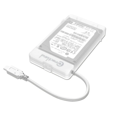 [RACK_CONNECT_08098] CONNECTLAND Boîtier EXT. USB3.1 pour HDD 2,5 SATA Transpar * 1908098