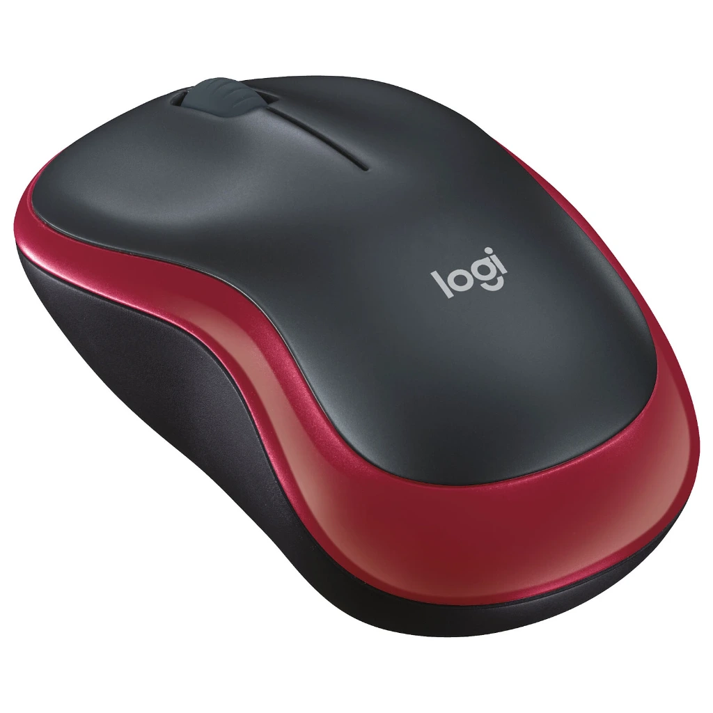 [SOU_LOG_M185_RED] SOURIS LOGITECH M185 Ambidextre Optique s/fil • Rouge 910-002237