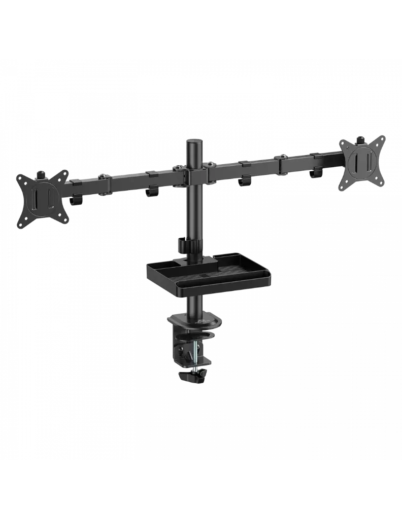 [SUPP_ADV_ARM12F] ADVANCE - SUPPORT BUREAU pour 2 ECRANS 17-32 +Plateau * ADV-ARM12F