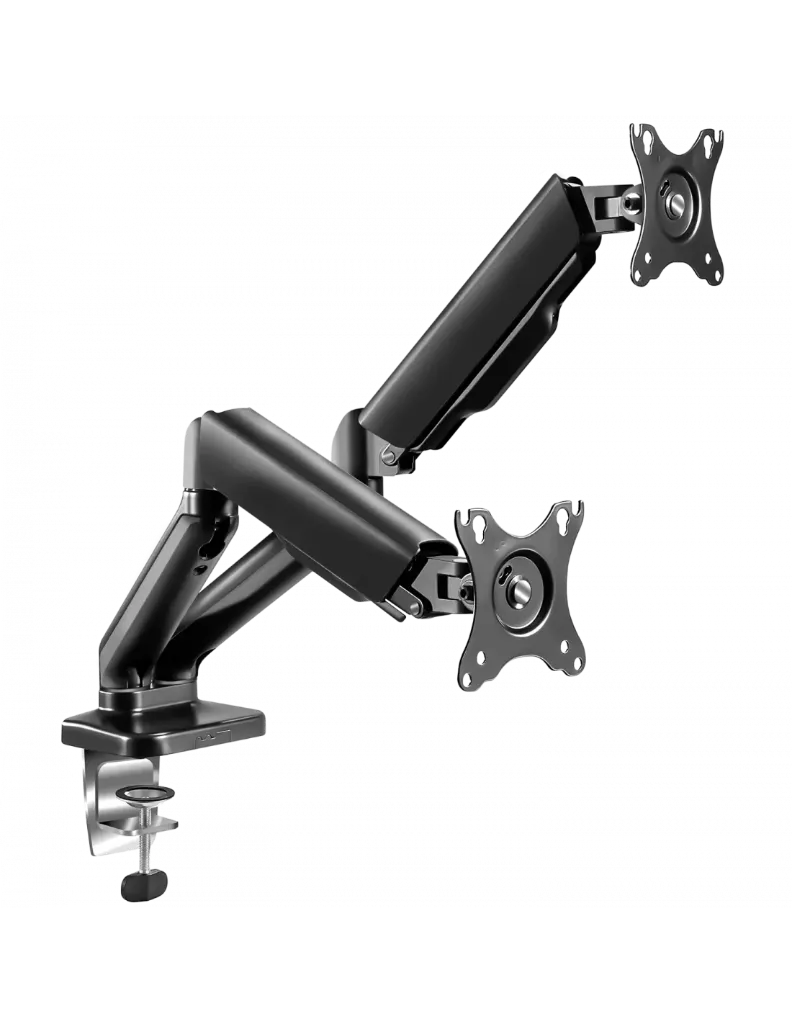 ADVANCE - SUPPORT BUREAU à GAZ pour 2 ECRANS 17-32 9kg * ADV-ARM2