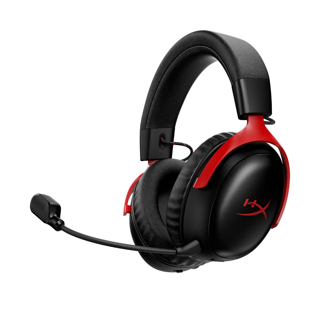 HyperX Cloud III S Casque Gamer sans fil - Noir et rouge