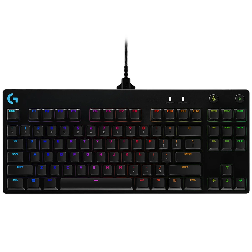 Logitech Clavier de jeu mécanique G Pro TKL RVB Lightsync