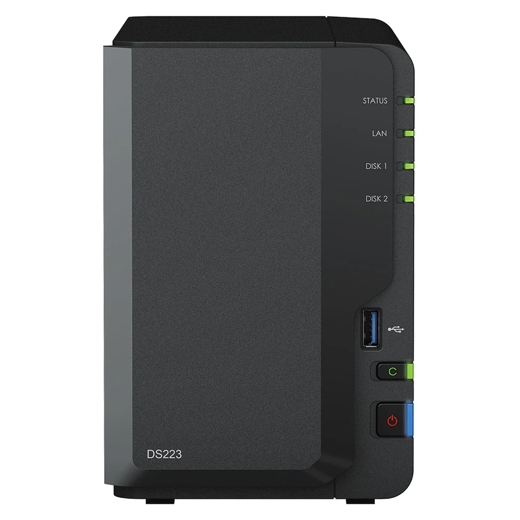 NAS SYNOLOGY DS223 * Quad 1,7GHz 2Go 2xSATA3 1xGbL 3xUSB3.0