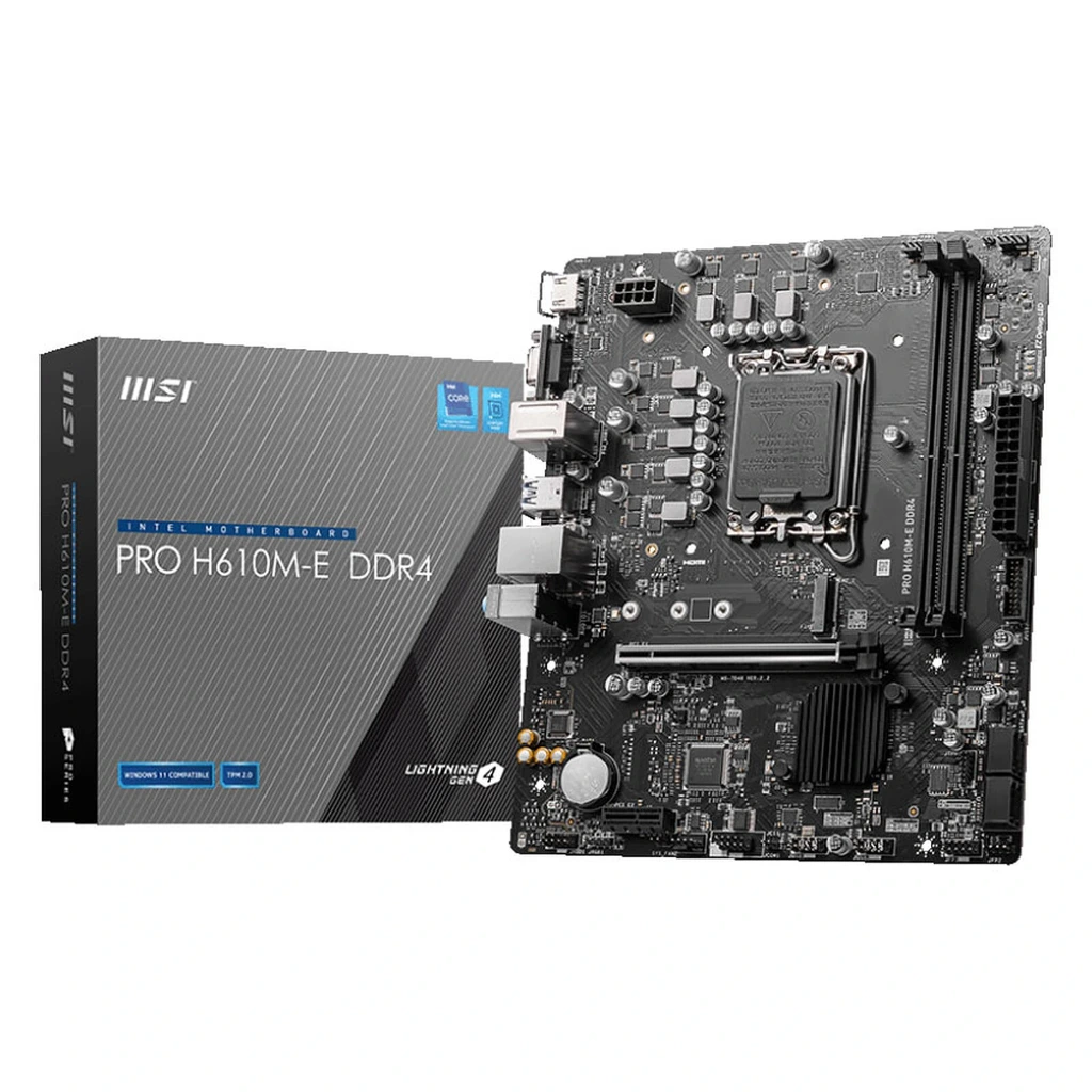 [CM_MSI_PRO_H610M_E] MSI PRO H610M-E DDR4 – CARTE MÈRE MICRO-ATX SOCKET LGA1700