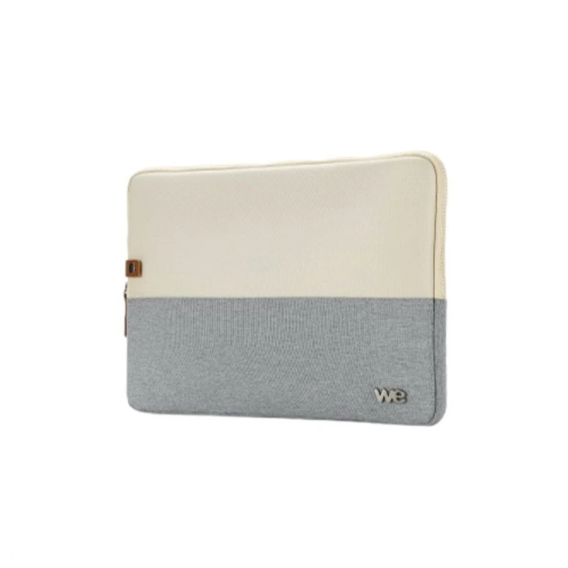 [HOU_WE_BICOLORBG17] WE - HOUSSE sleeve Portable 17,3'' antichoc/antivol * Beige/Gris