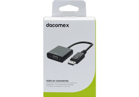 [ADA_DP_VGA] DACOMEX ADAPTATEUR DisplayPort (M) 1.2 vers VGA (F) actif * 199059