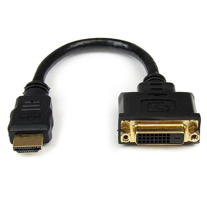 [ADA_HDMIM_DVIF_15C] ADAPTATEUR HDMI MALE TO DVI FEMELLE 15CM ZG-2050PJ-1