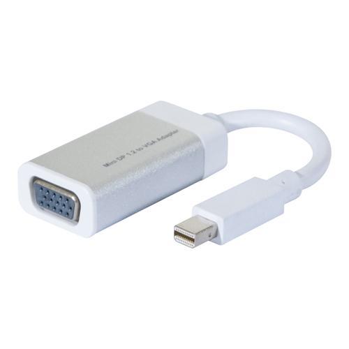 ADAPTATEUR Mini-DP 1.2 (M) vers VGA (F) Boîtier métal * 127383