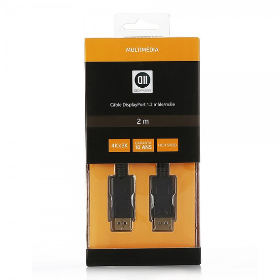 [CAB_D2DPDP200] D2 - CABLE DisplayPort (M/M) 1.2 avec système de vérouillage * 2M