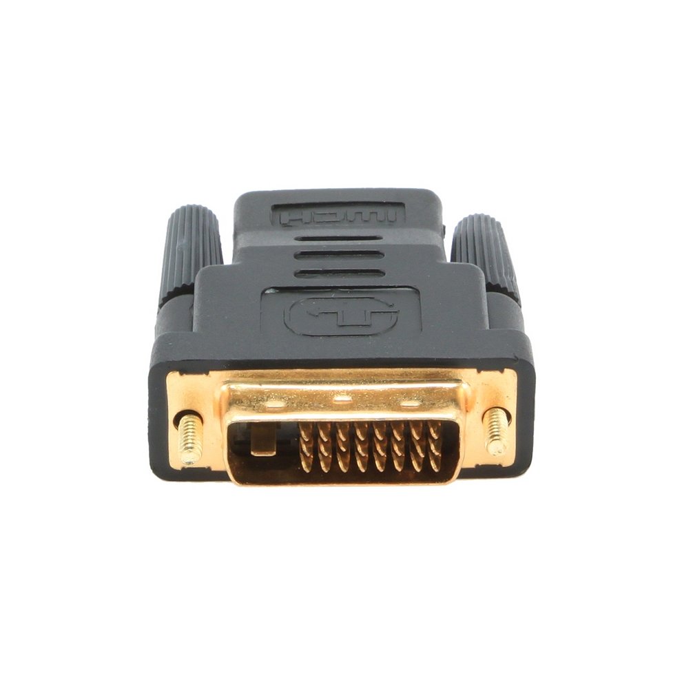 [ADA_HDMI_DVI_2] Adaptateur Gembird HDMI femelle (Type A) vers DVI-D mâle (Noir) - A-H