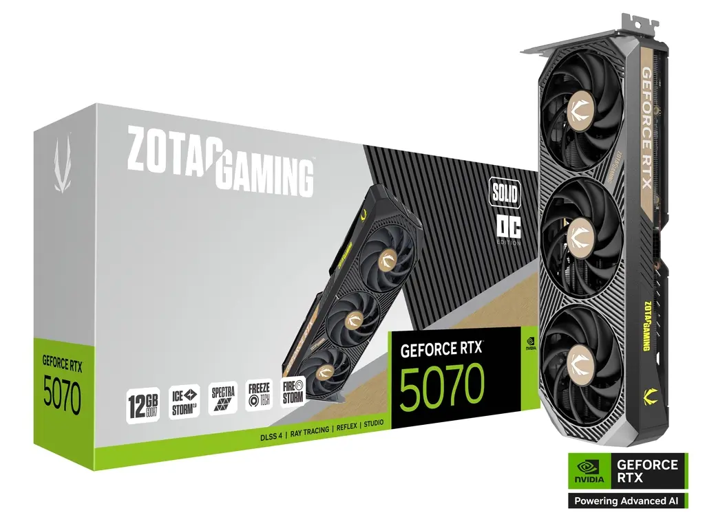 Zotac Gaming GeForce RTX 5070 Solid OC 12G