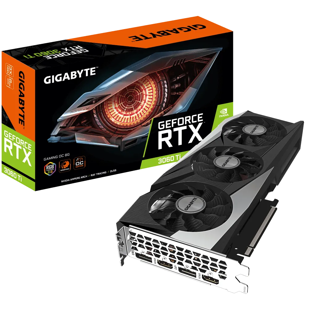 GIGABYTE RTX 3060Ti GAMING OC 8Go