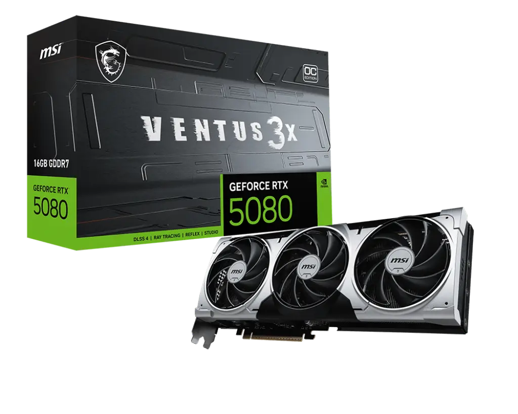 MSI GeForce RTX 5080 VENTUS 3X OC PLUS 16GB